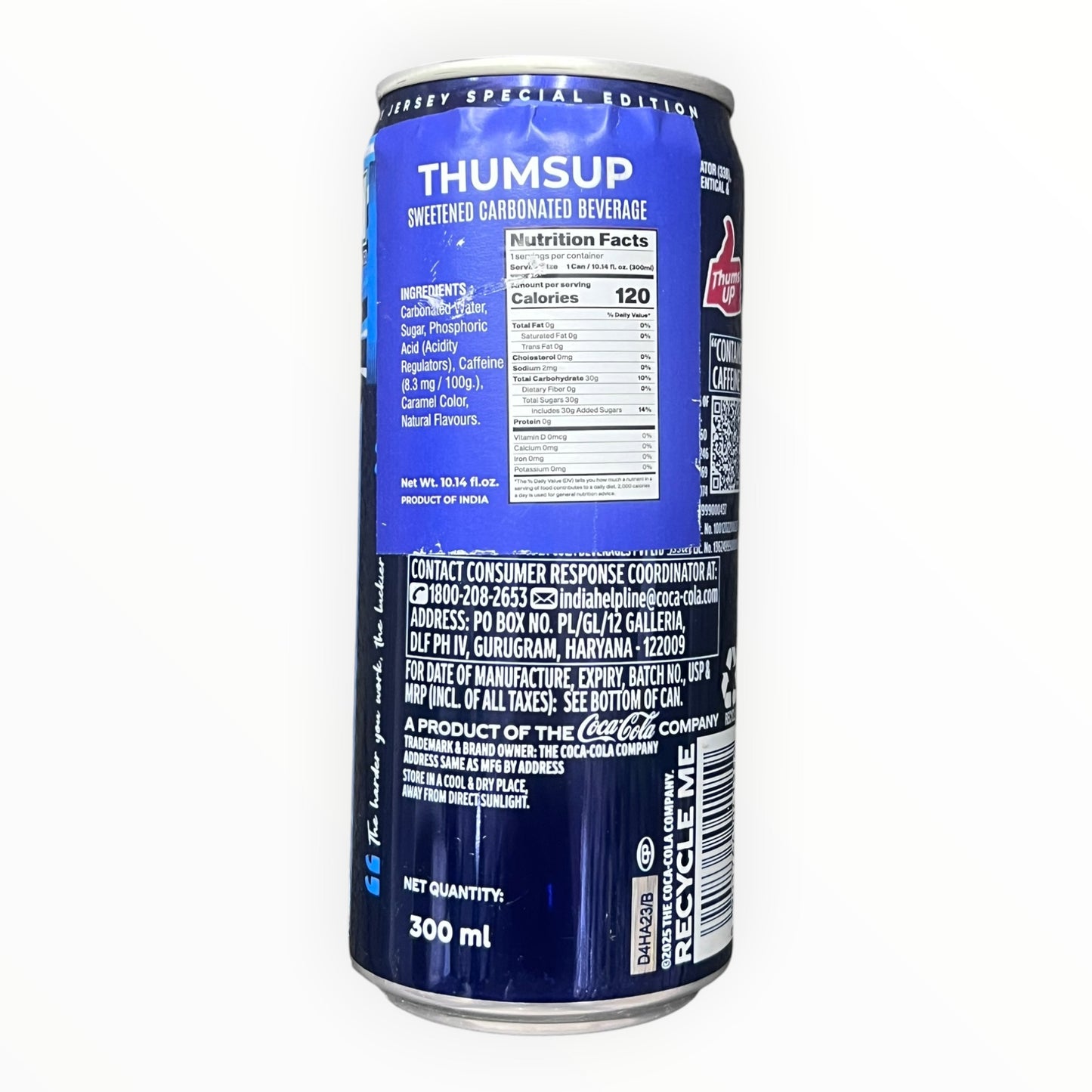 Thums Up 300 ml - Refresco de Cola de India