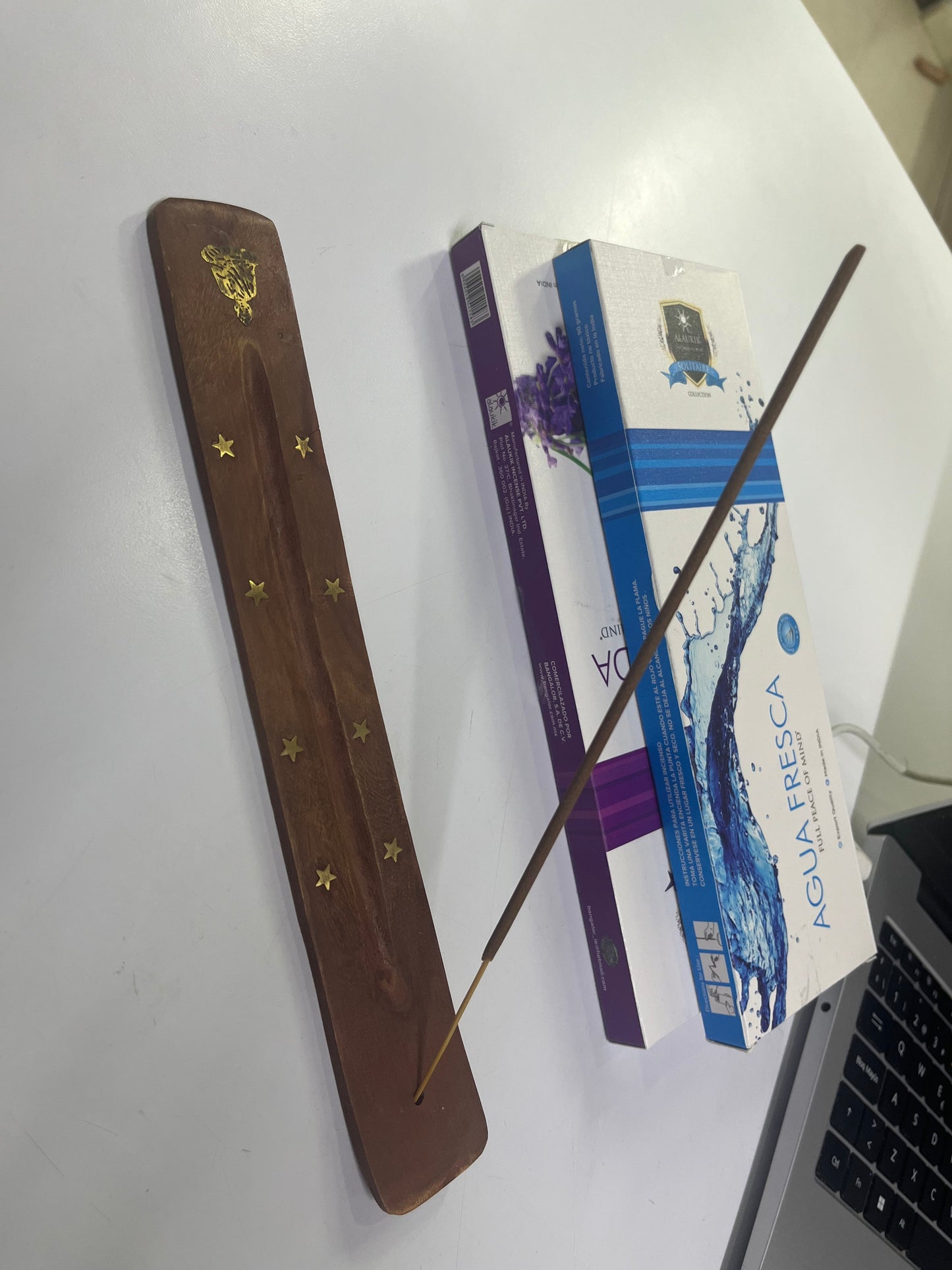 Porta Incienso de Madera