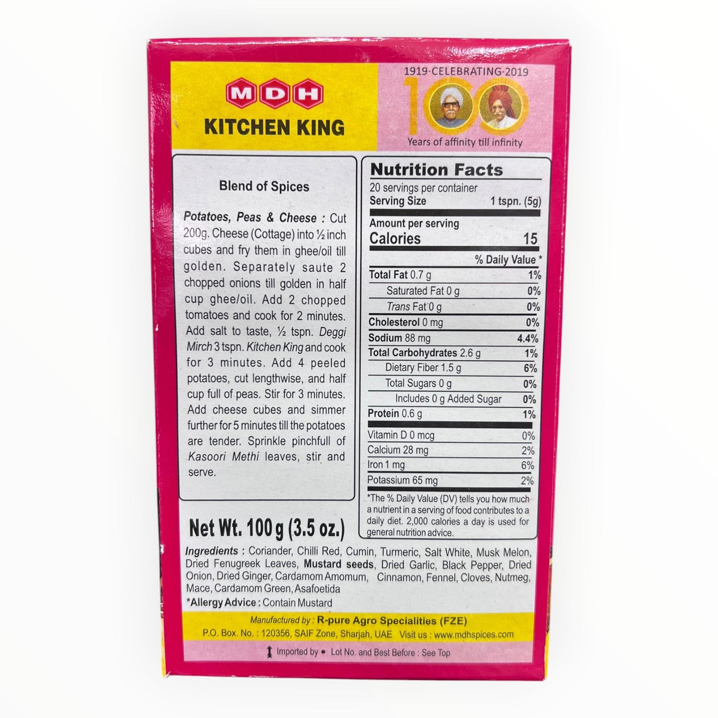 MDH Kitchen King - Mezcla de Especias Multiusos
