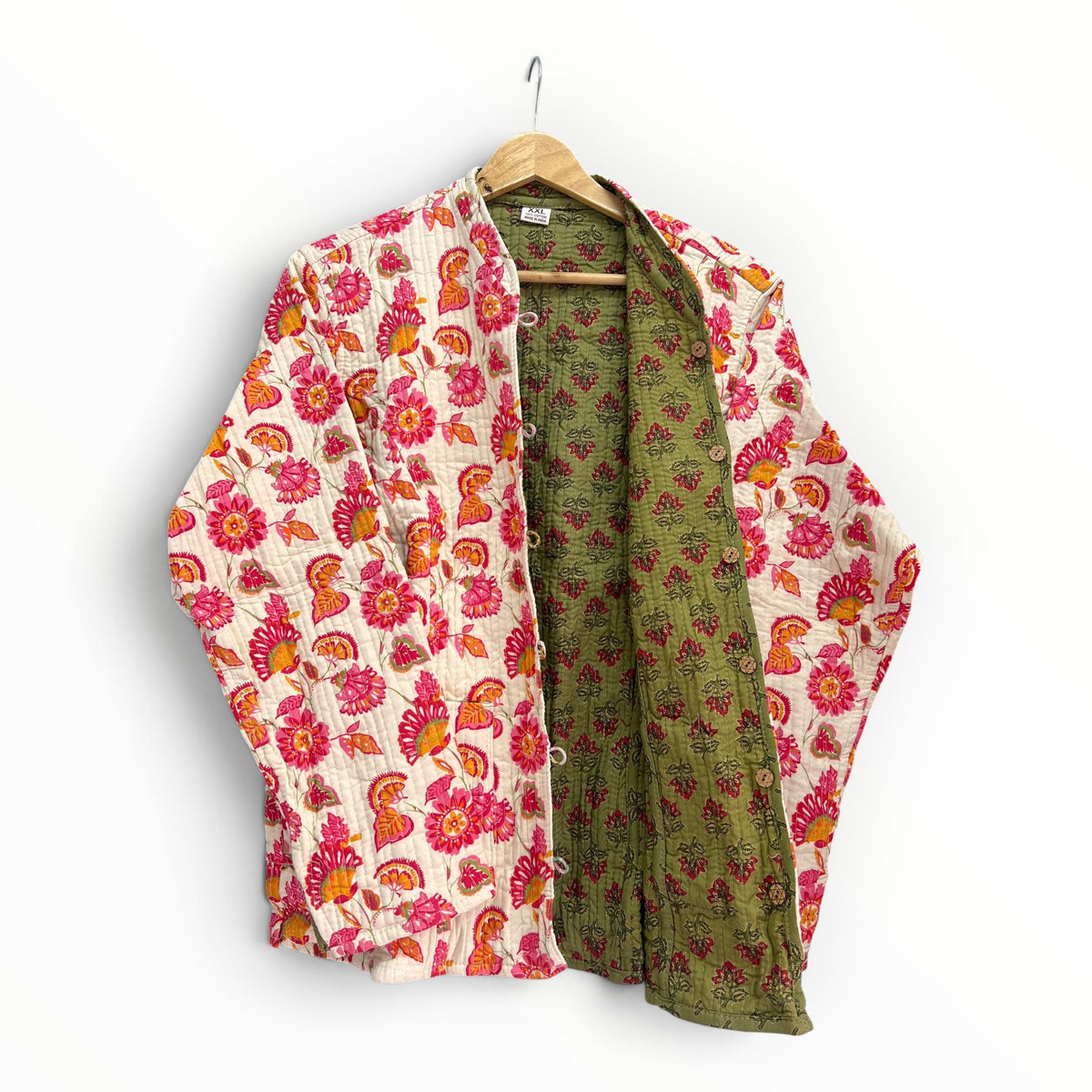 Saco Artesanal con Estampado — Talla 2XL 🌸✨