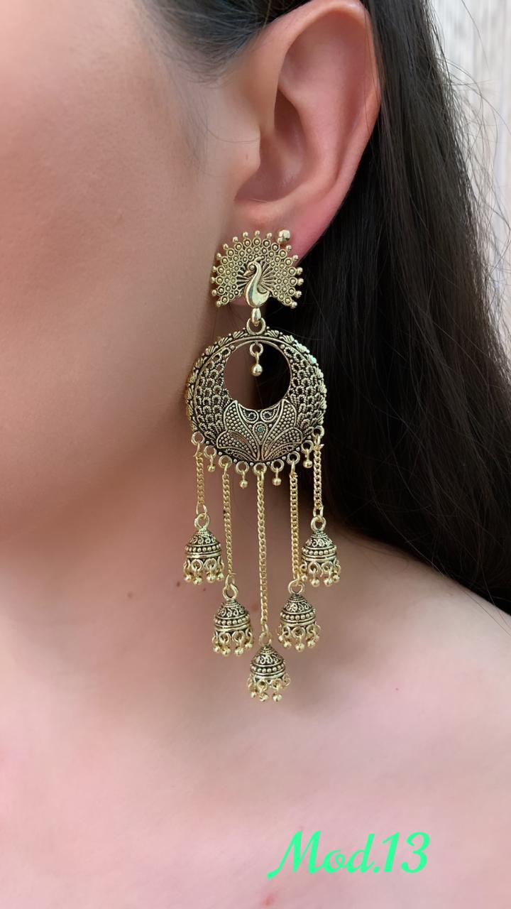 Aretes Hindu (Jhumka)
