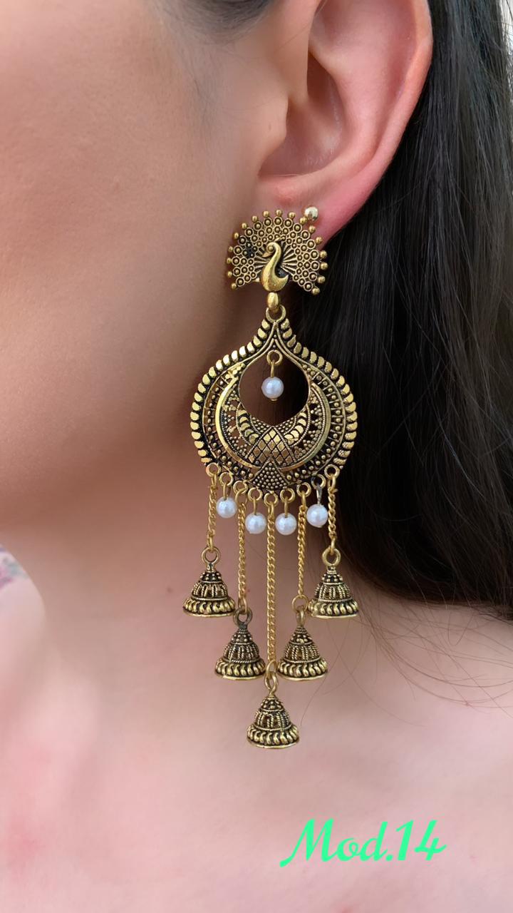 Aretes Hindu (Jhumka)
