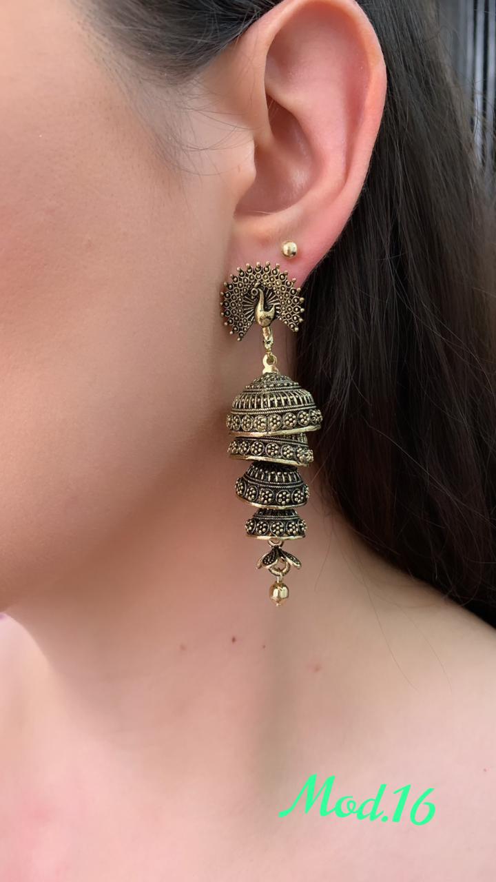 Aretes Hindu (Jhumka)