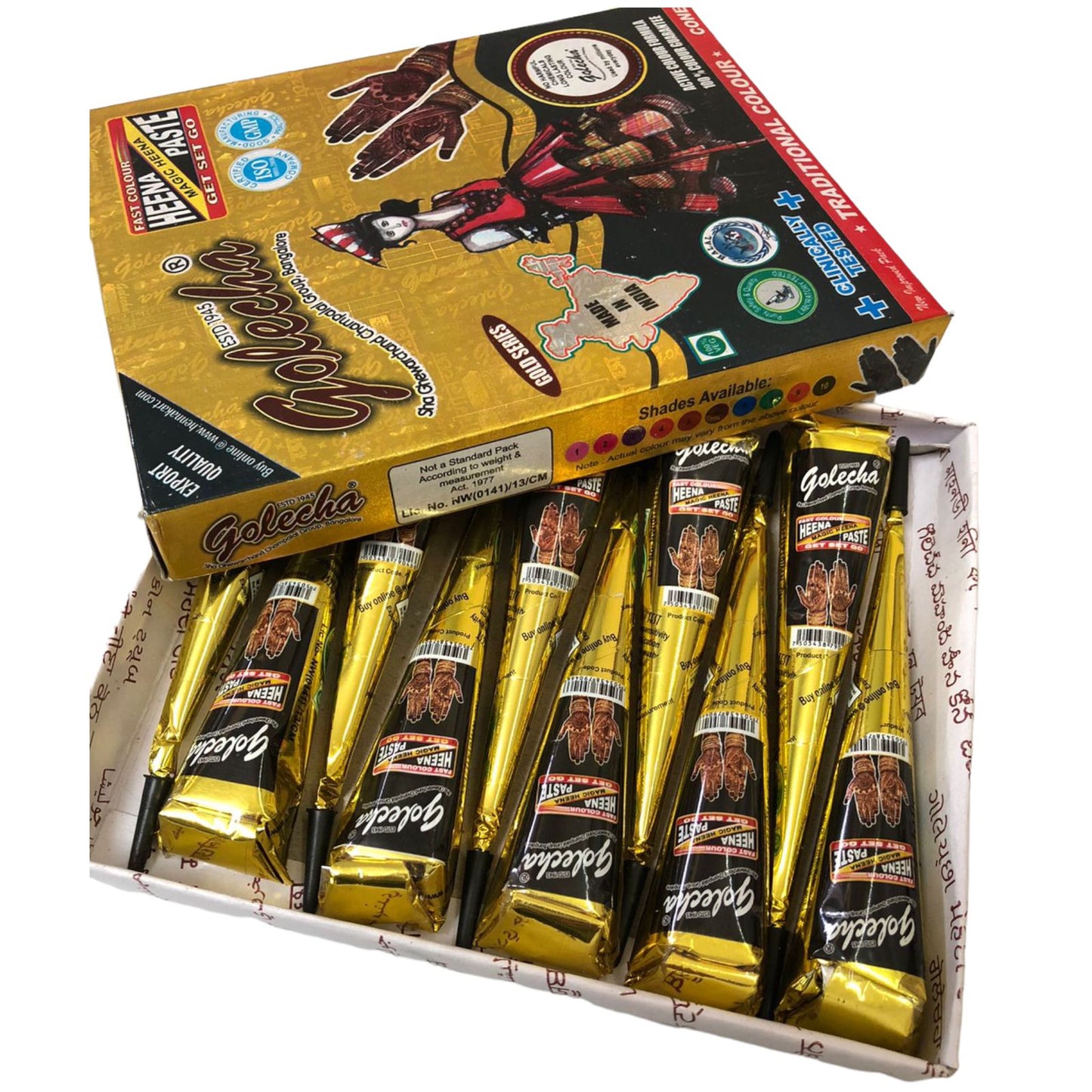Henna Natural Para Tatuajes (12 Conos)