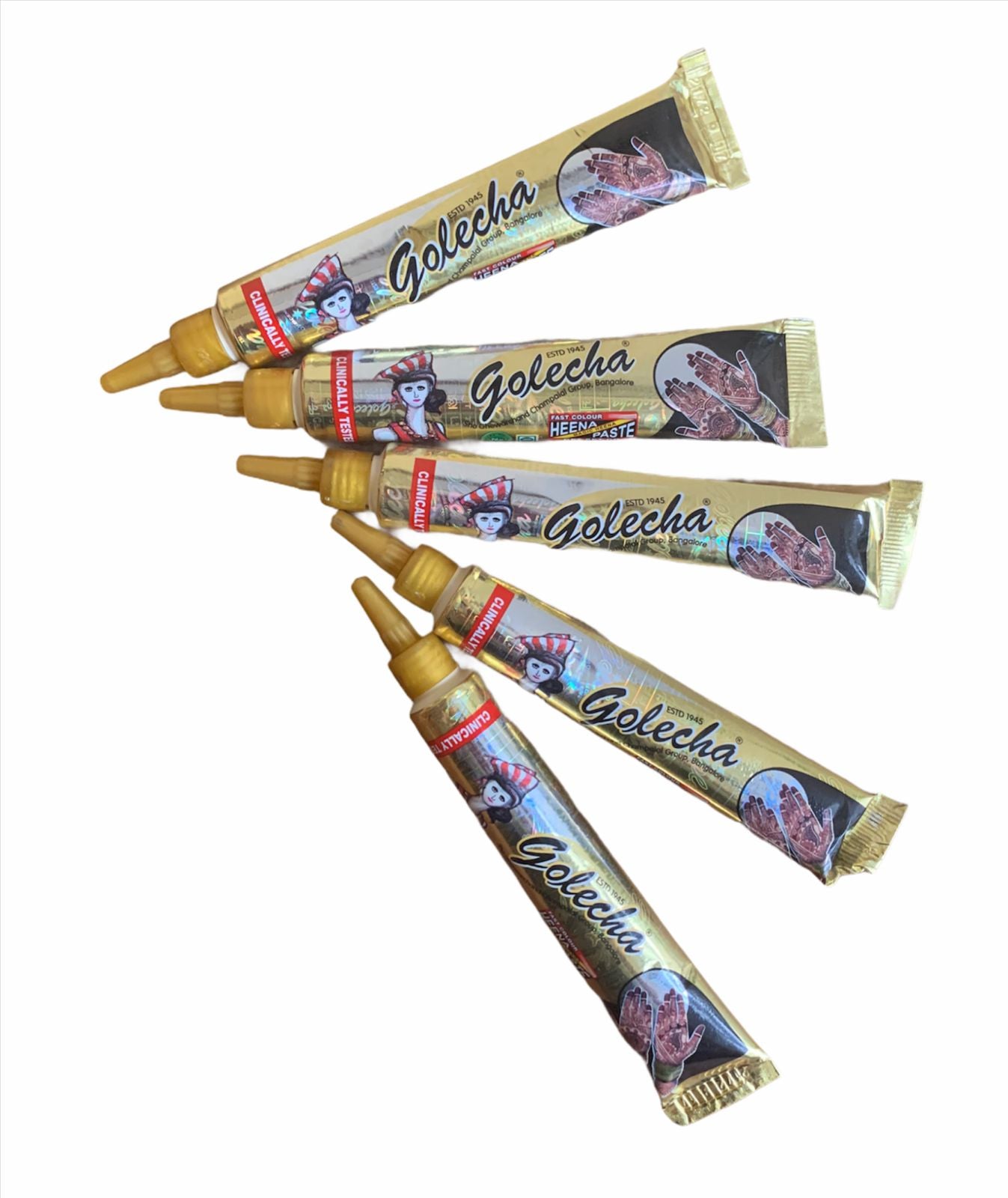 Henna Natural Para Tatuajes (5 Tubos)