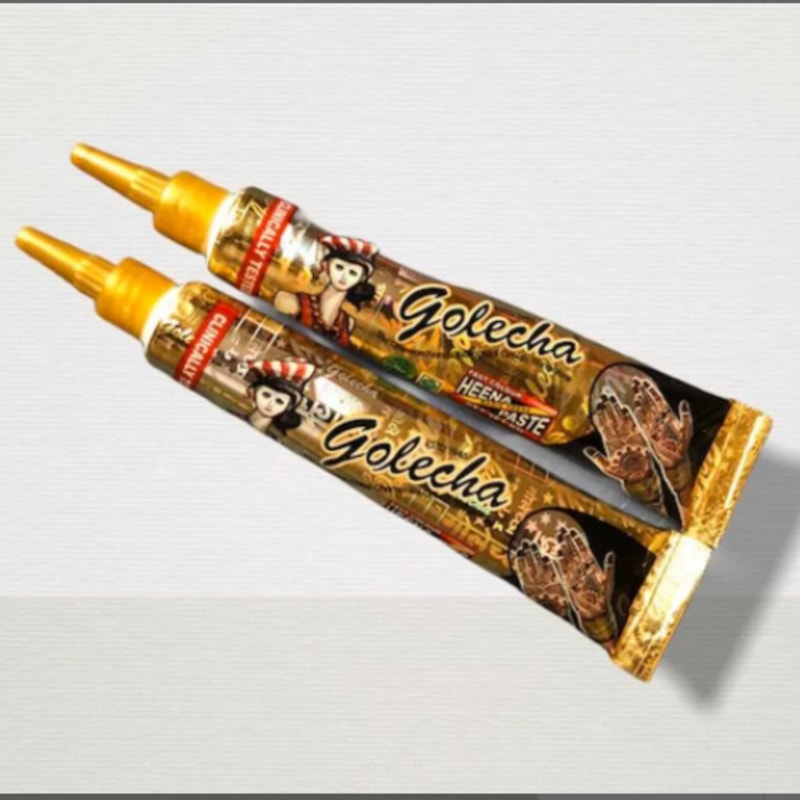 Henna Natural Para Tatuajes Temporales (2 Tubos)