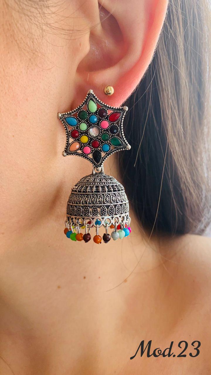 Aretes Hindu (Jhumka)