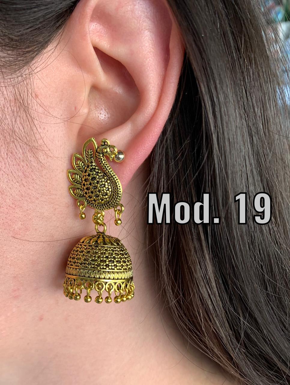 Aretes Hindu (Jhumka)