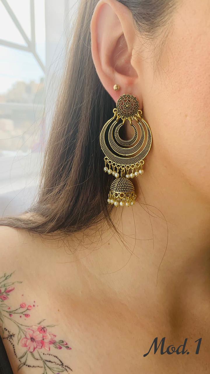Aretes Hindu (Jhumka)