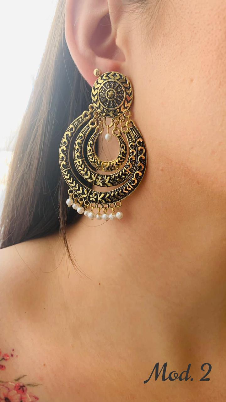 Aretes Hindu (Jhumka)