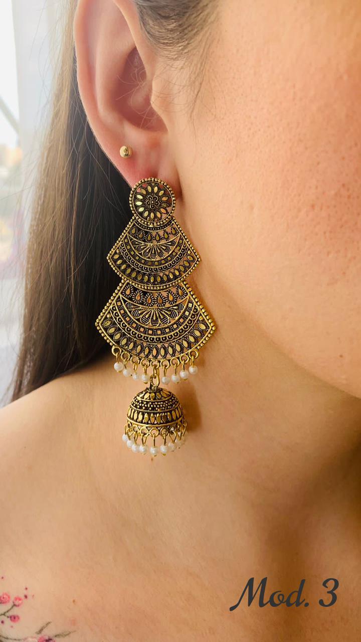 Aretes Hindu (Jhumka)