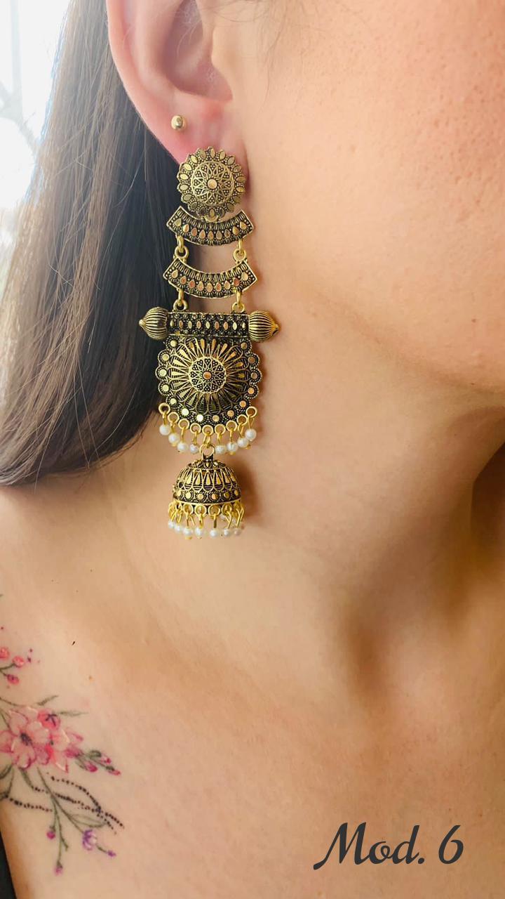 Aretes Hindu (Jhumka)