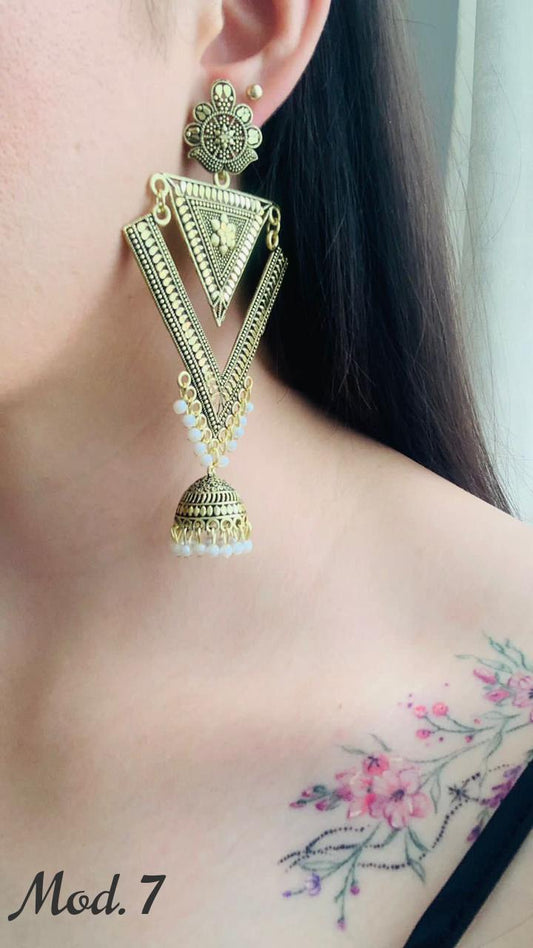 Aretes Hindu (Jhumka)