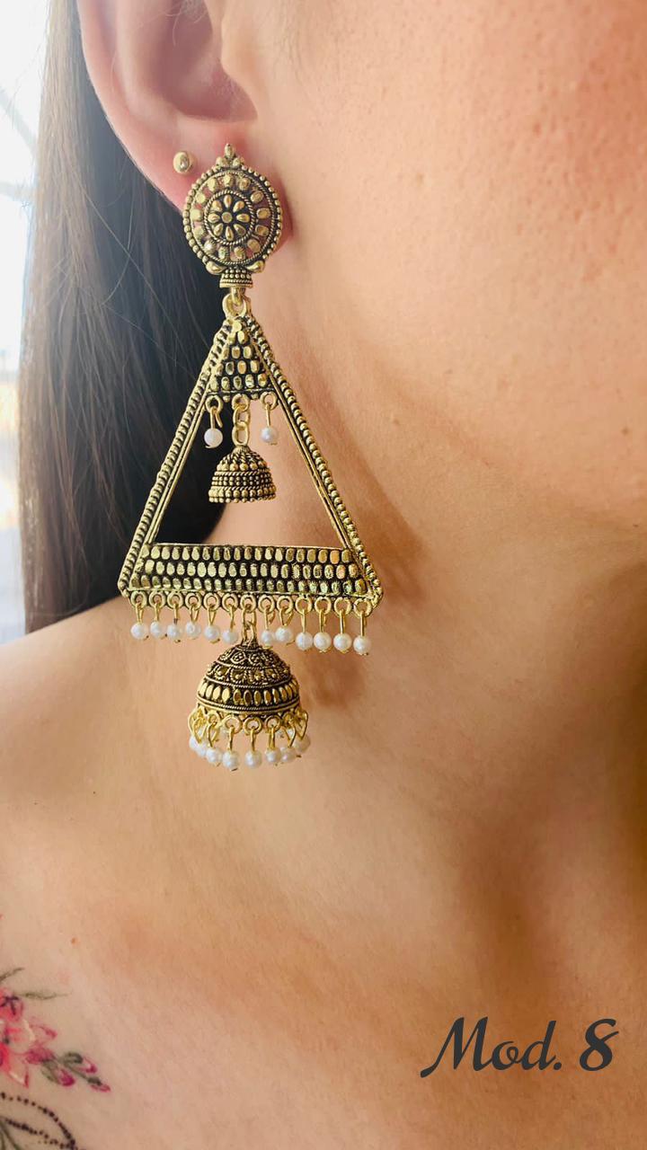 Aretes Hindu (Jhumka)