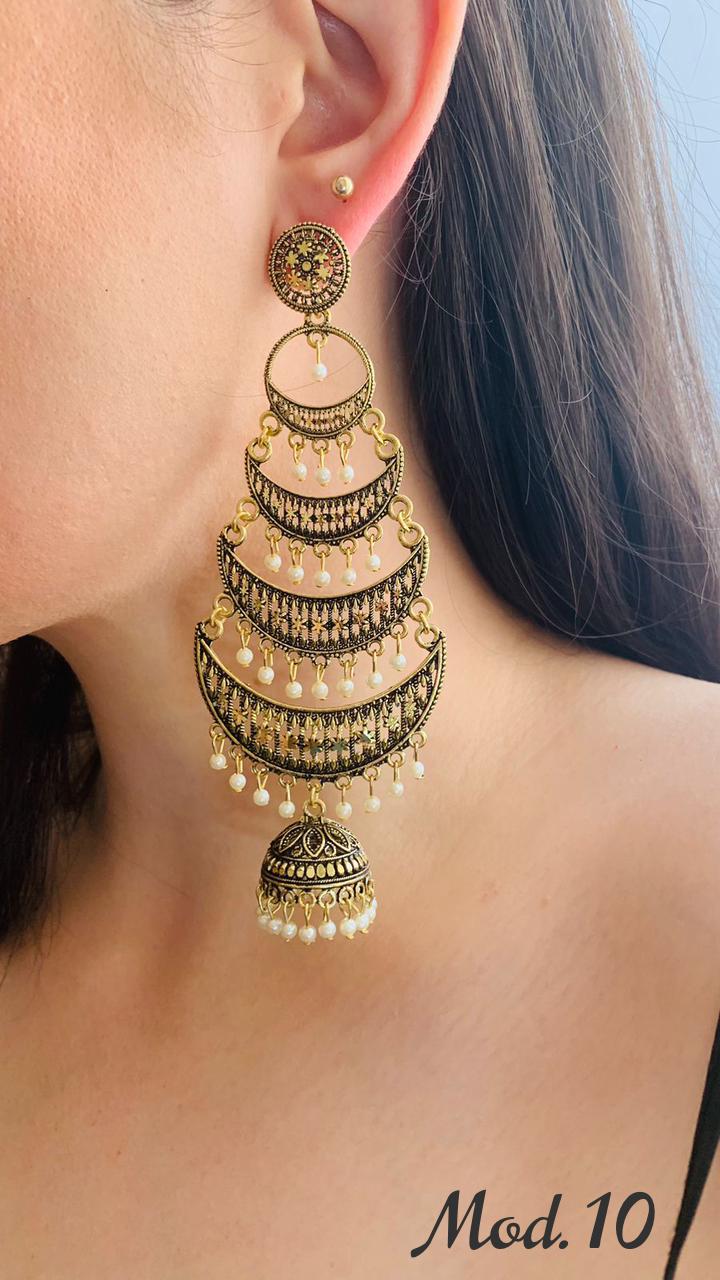 Aretes Hindu (Jhumka)