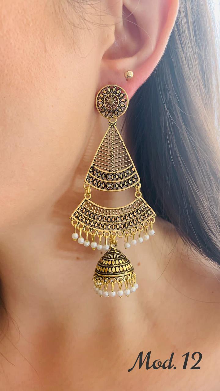 Aretes Hindu (Jhumka)