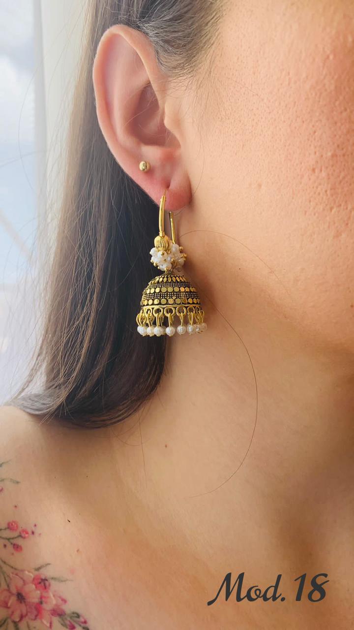 Aretes Hindu (Jhumka)