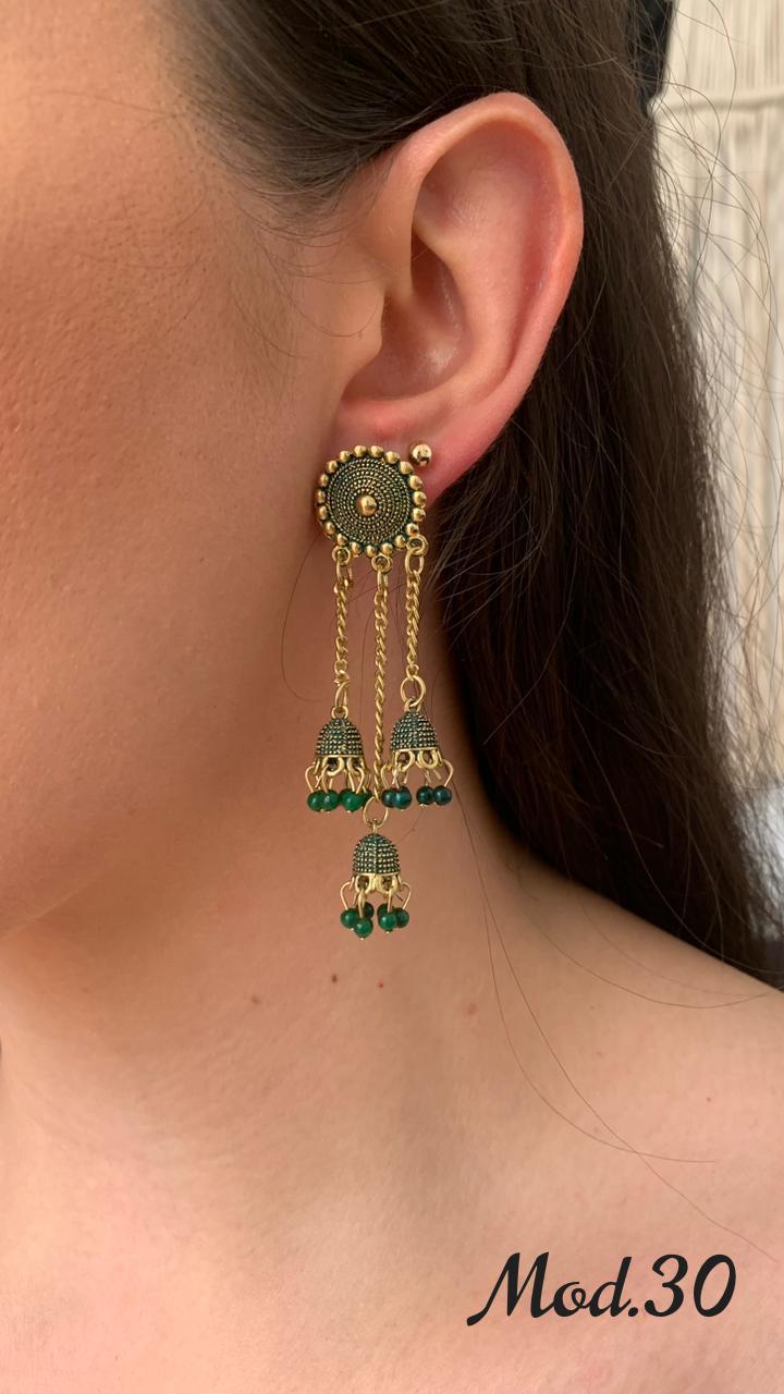 Aretes Hindu (Jhumka)