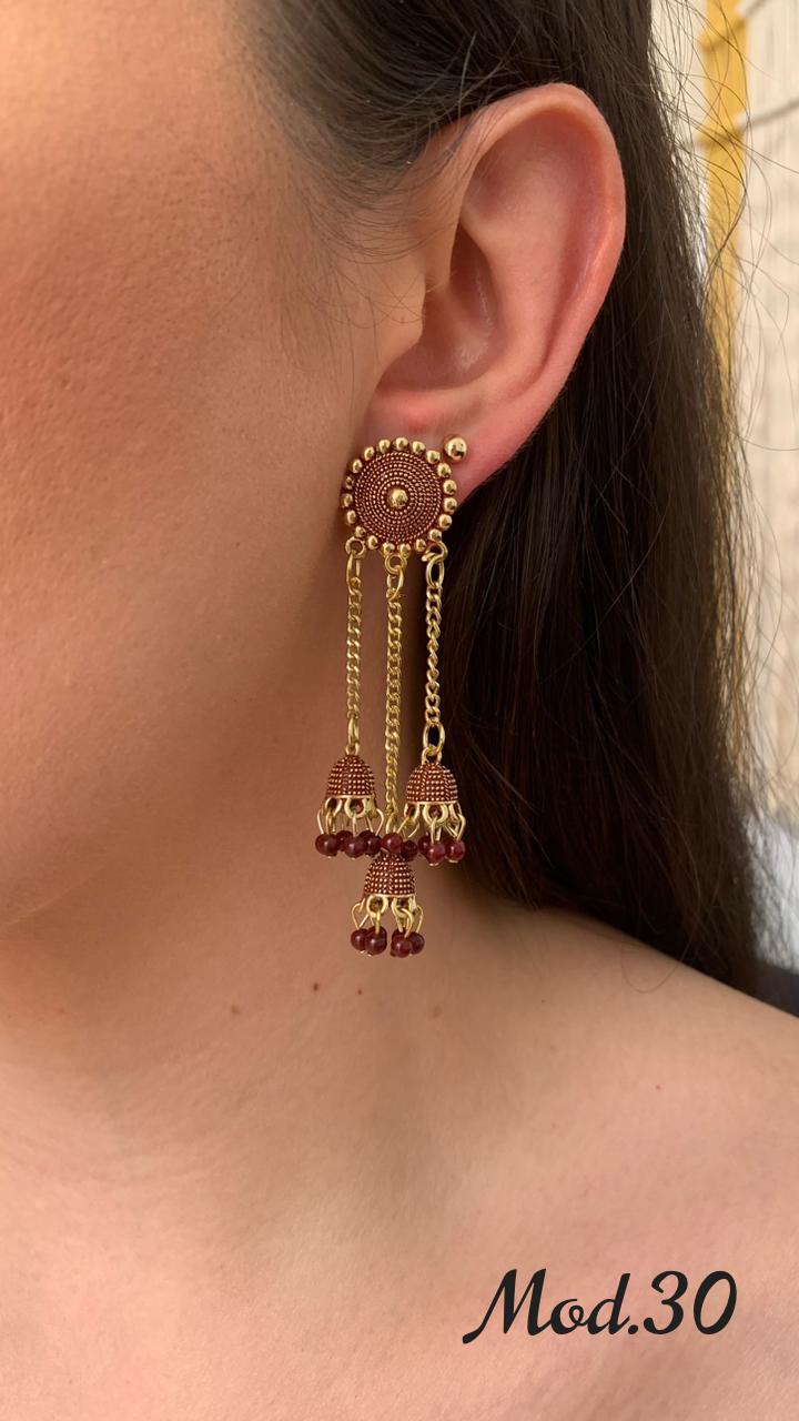 Aretes Hindu (Jhumka)