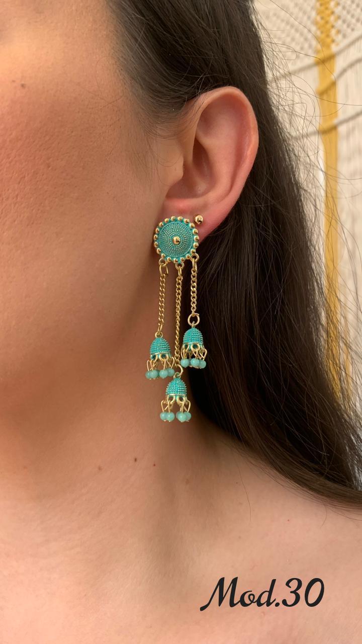 Aretes Hindu (Jhumka)