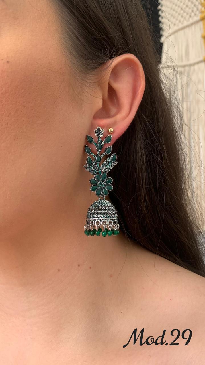 Aretes Hindu (Jhumka)