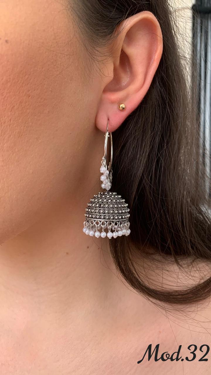 Aretes Hindu (Jhumka)