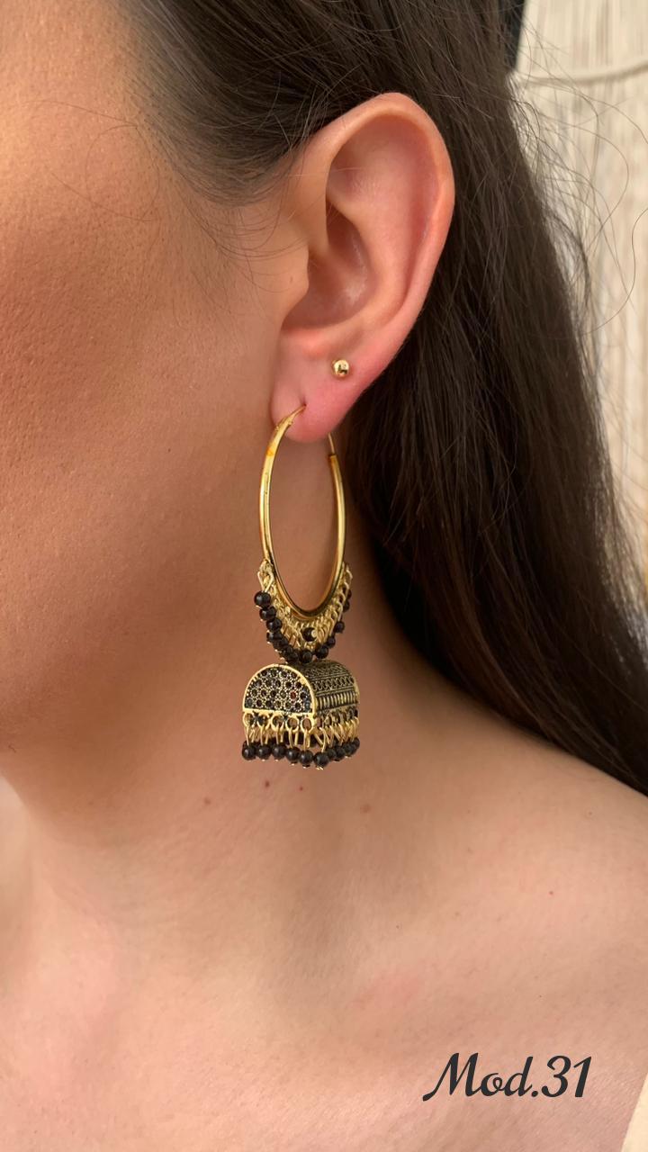 Aretes Hindu (Jhumka)