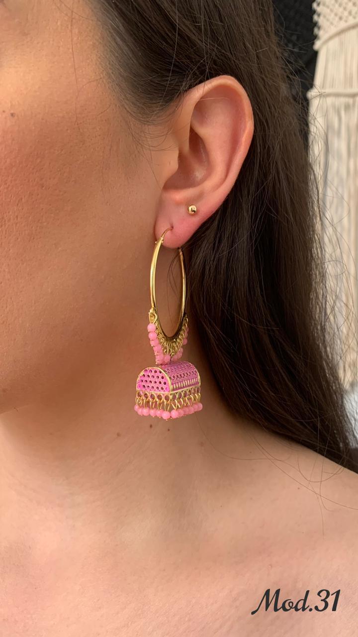 Aretes Hindu (Jhumka)