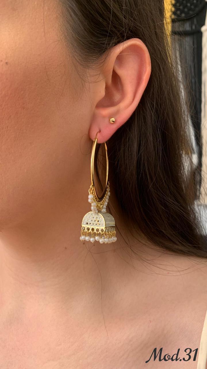 Aretes Hindu (Jhumka)