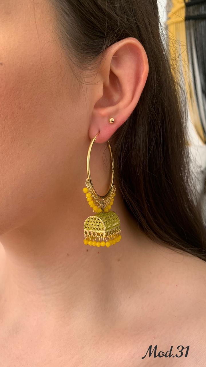Aretes Hindu (Jhumka)