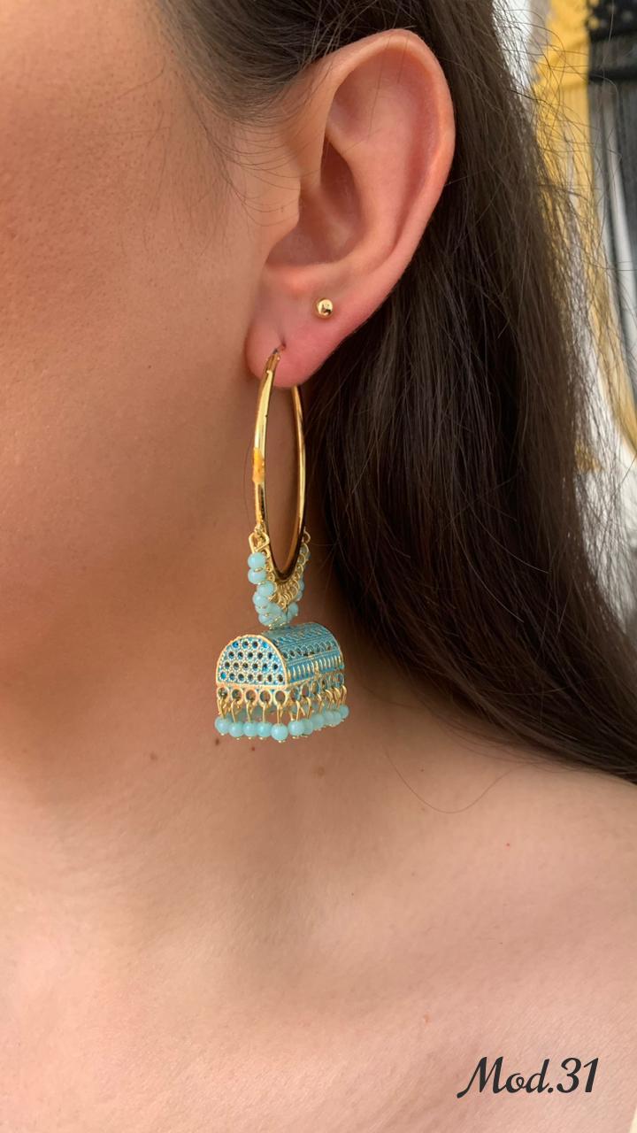 Aretes Hindu (Jhumka)