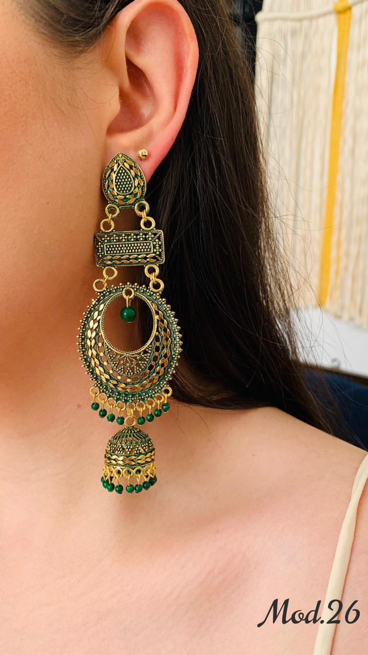 Aretes Hindu (Jhumka)