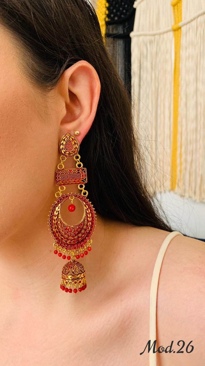 Aretes Hindu (Jhumka)