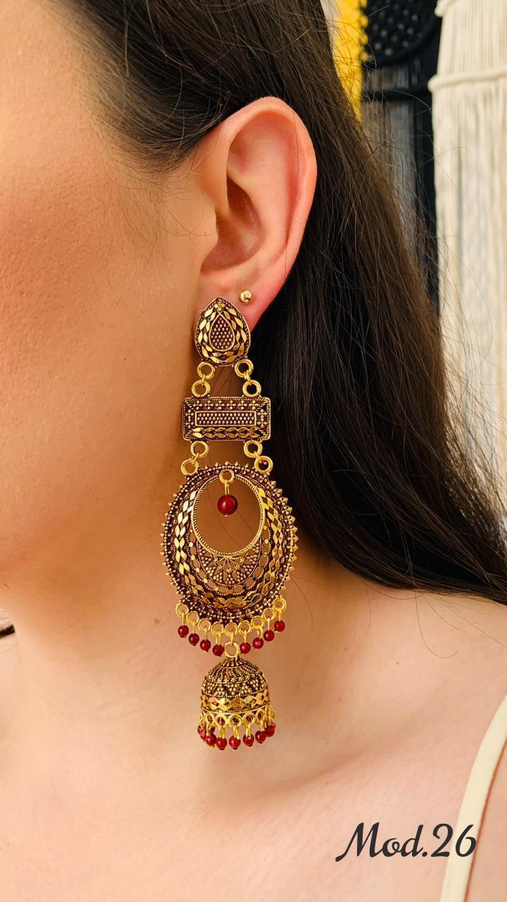 Aretes Hindu (Jhumka)