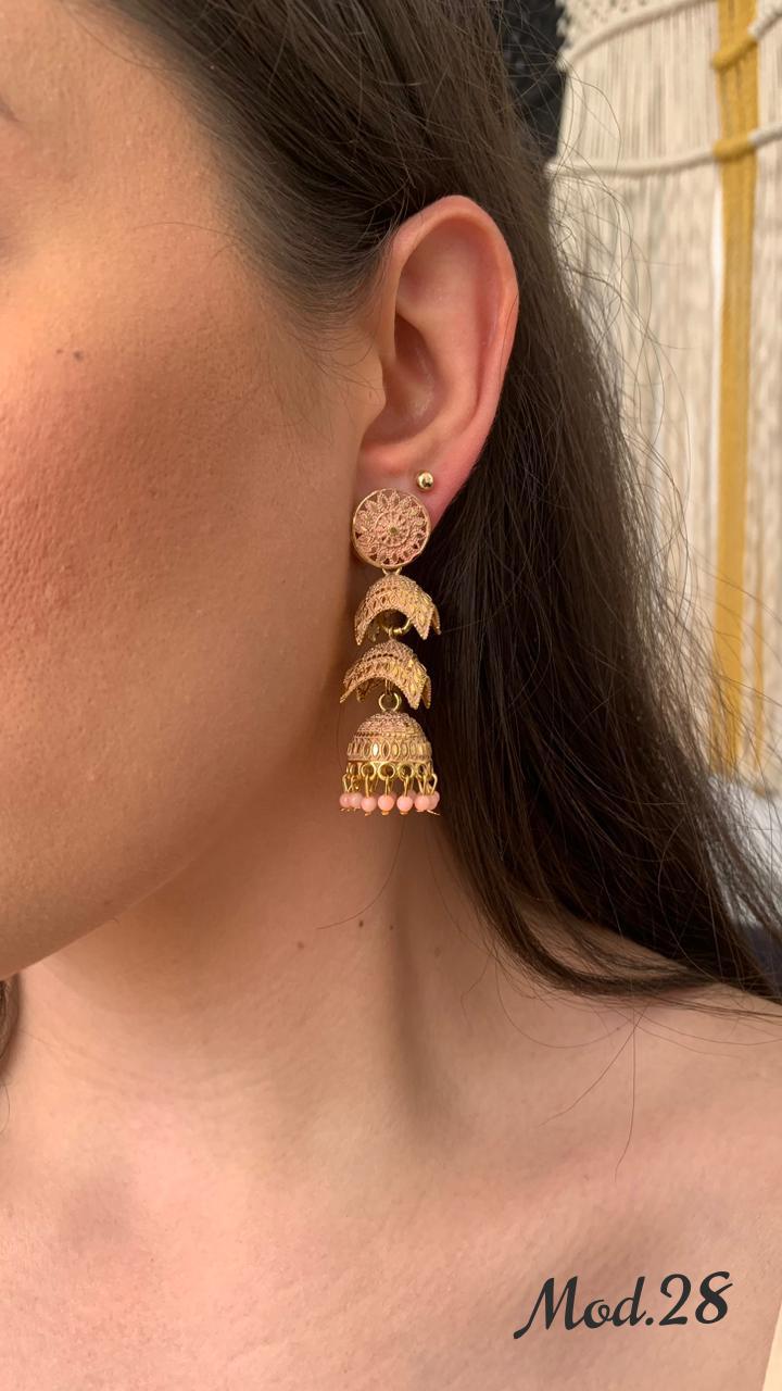 Aretes Hindu (Jhumka)