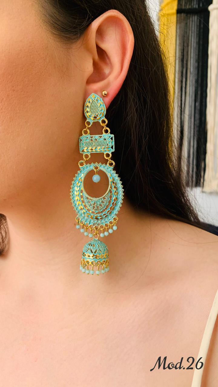 Aretes Hindu (Jhumka)