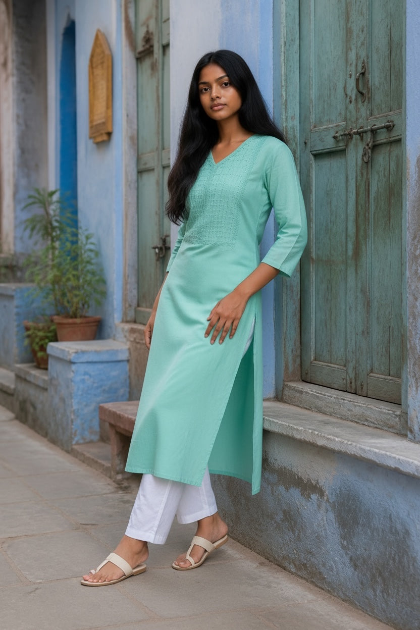 Kurti Hindú - Chennai Verde