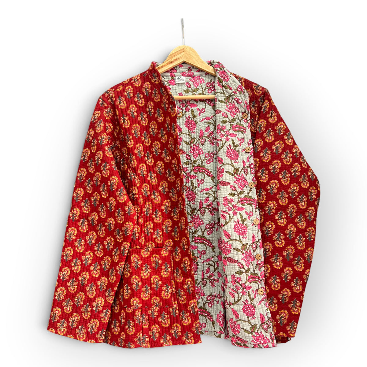 Saco Artesanal con Estampado — Talla 3XL 🌸✨