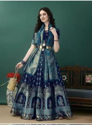 Lehenga Tradicional Hindú