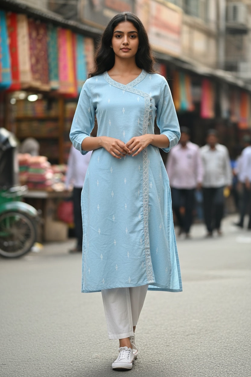 Kurti Hindú - Shimla Azul