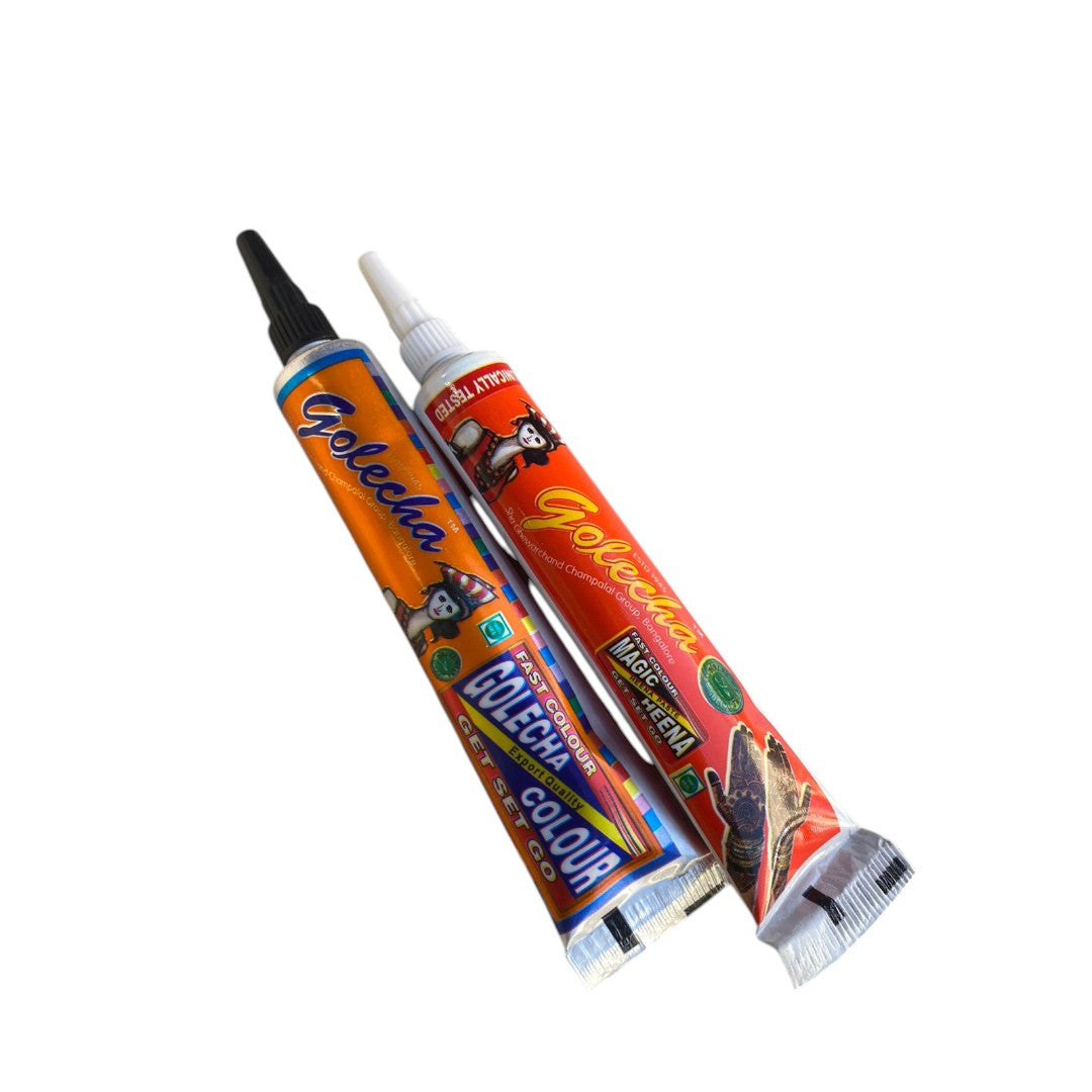 Henna Natural Para Tatuajes Temporales (2 Tubos)