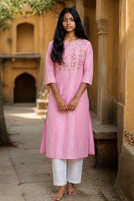 Kurti Hindú - Lucknowi Rosa