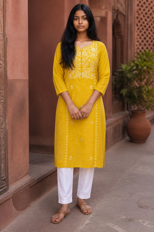 Kurti Hindú - Bengaluru Amarillo