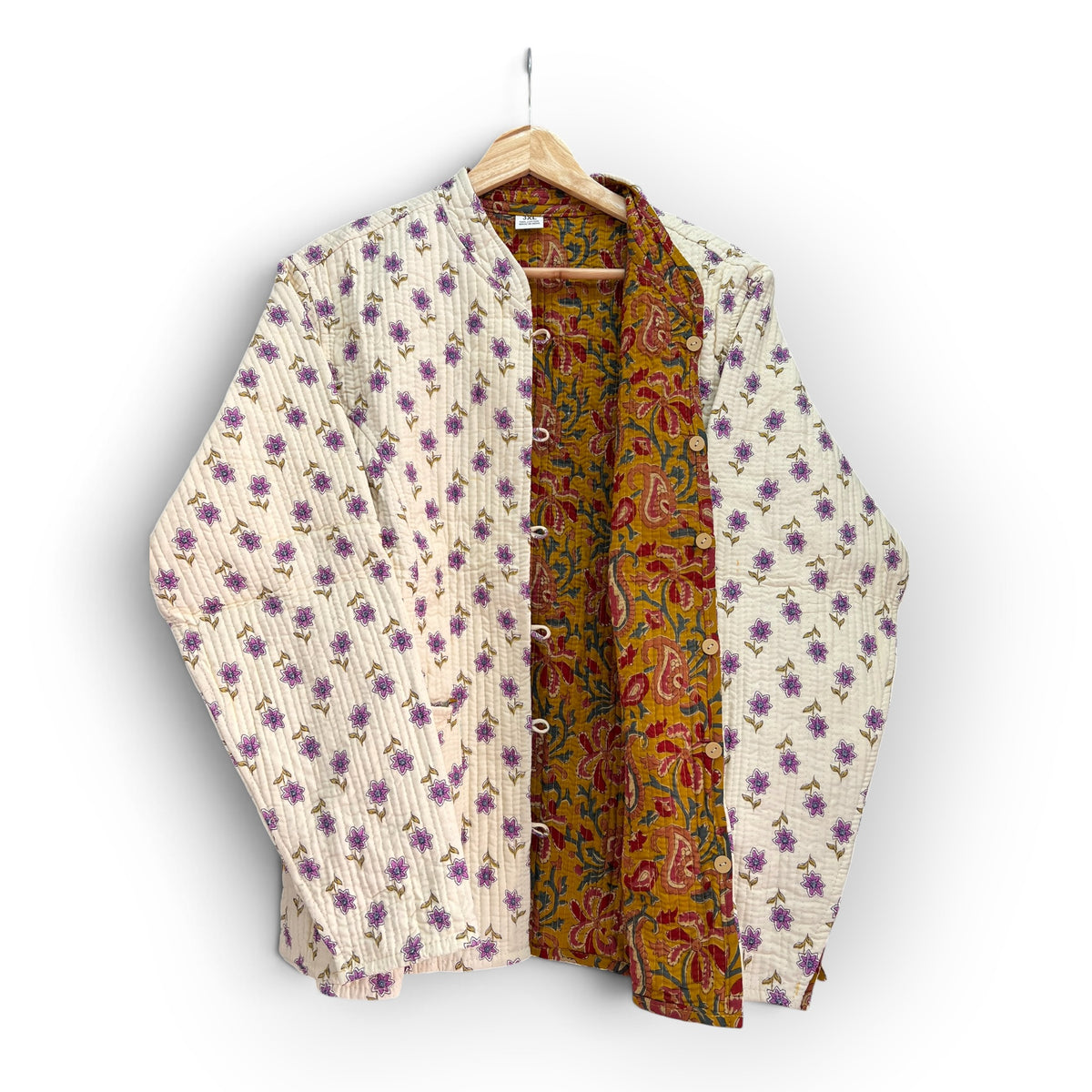 Saco Artesanal con Estampado — Talla 3XL 🌸✨