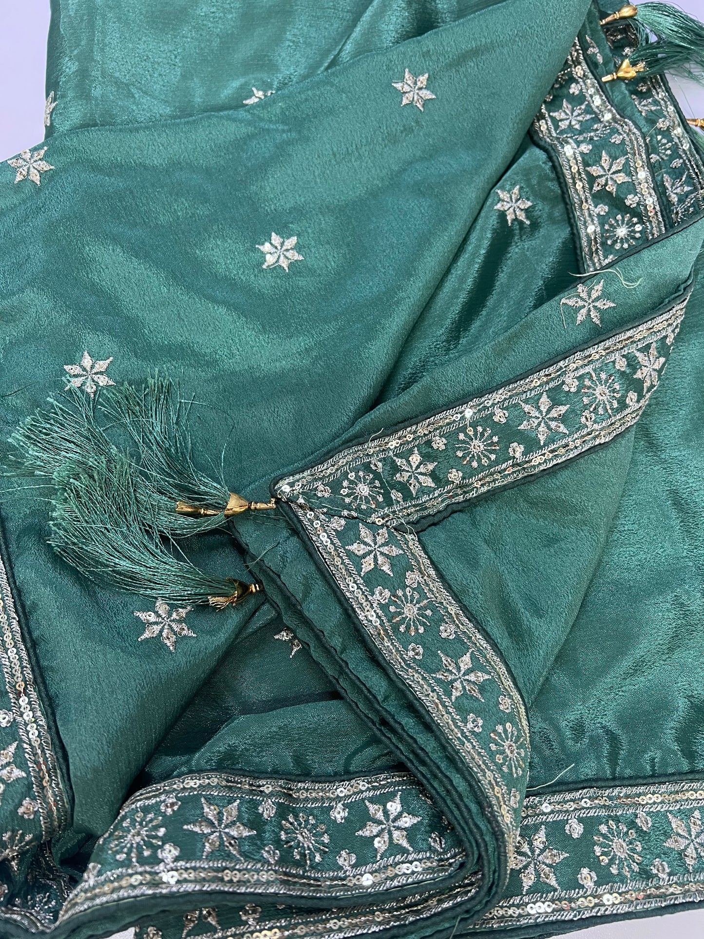 Lehenga Tradicional Hindú- Verde