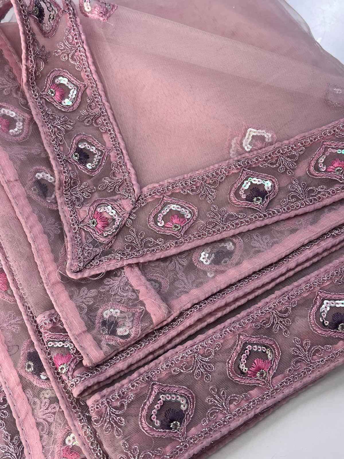 Lehenga Tradicional Hindú- Rosa