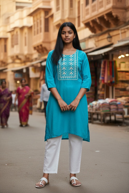 Kurti Hindú - Bikaner Verde