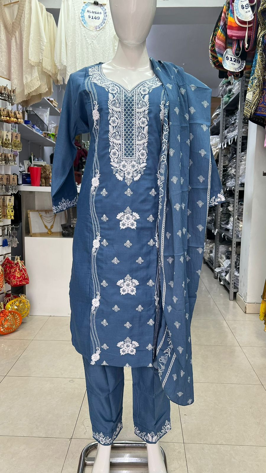 Salwar Kameez Artesanal: Conjunto Hindú (Modelos Únicos)