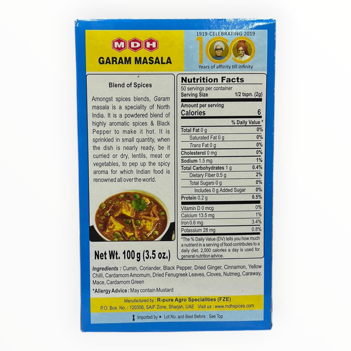 Garam Masala 100g MDH