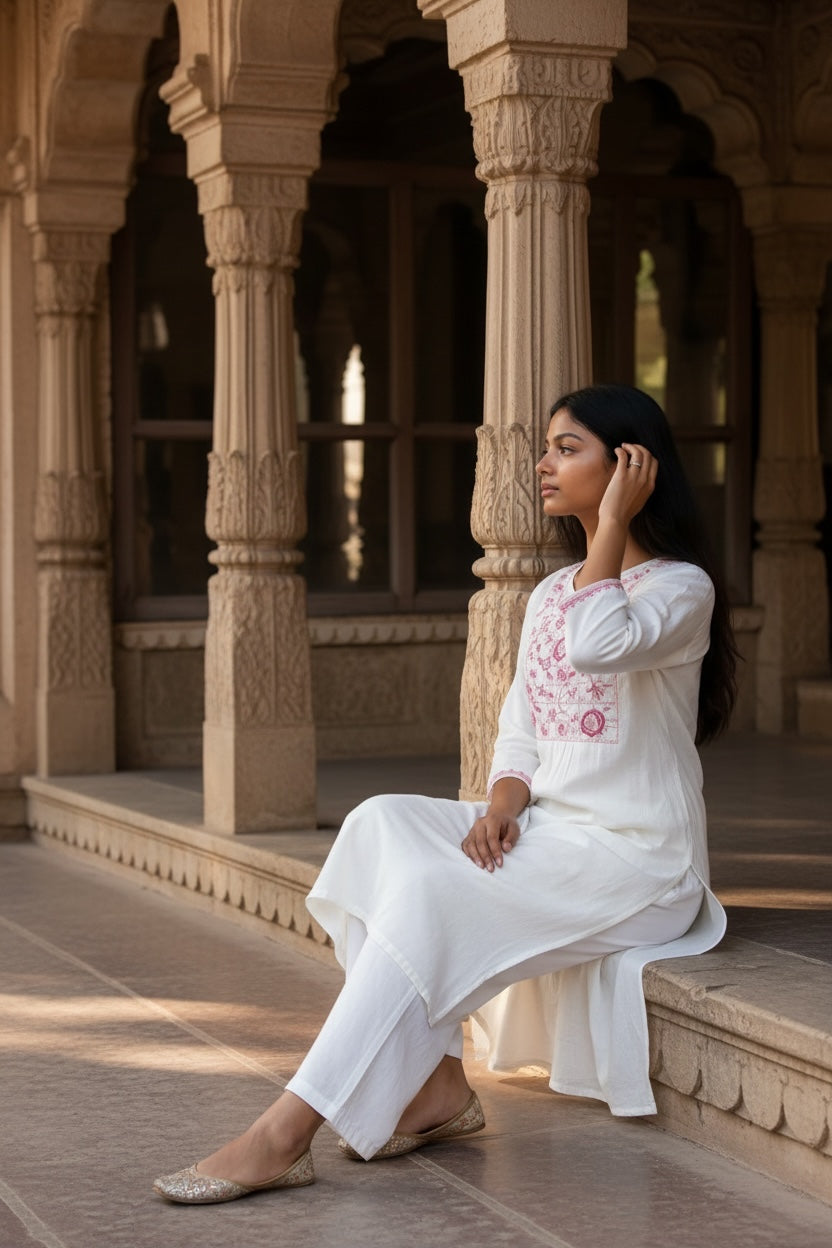 Kurti Hindú - Jaipuri Perla